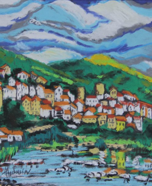 Village au bord de l'eau