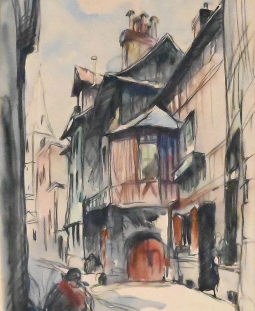 La rue des Matelas à Rouen