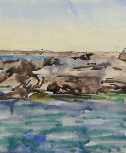 La côte rocheuse en Bretagne