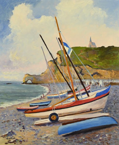 <div><strong><span style="color: #ff6600">VENDU</span></strong></div>Bateaux à Etretat