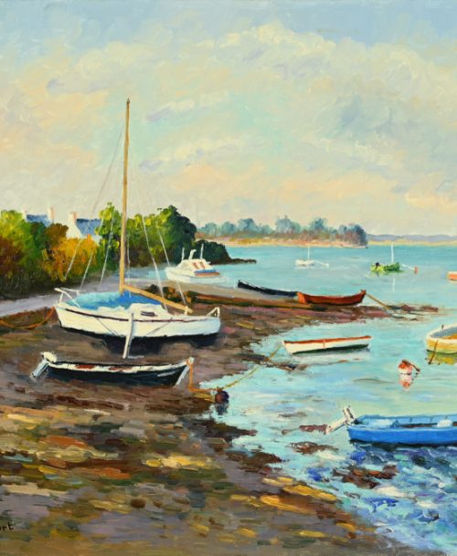 Marée montant à Saint Cado