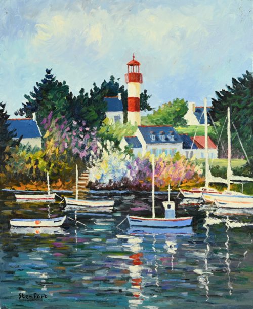 Phare rouge à Doëlan