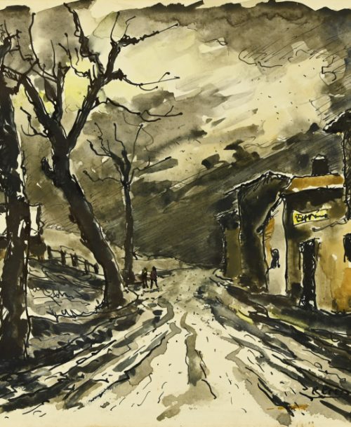 La route enneigée
