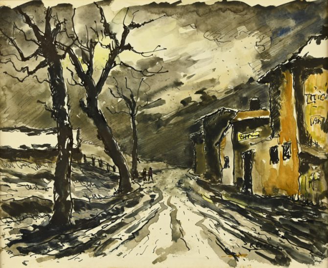 La route enneigée