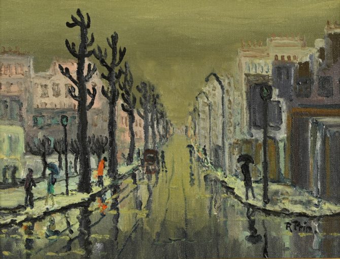 <div><strong><span style="color: #ff6600">VENDU</span></strong></div>Pluie en banlieue d'Antony