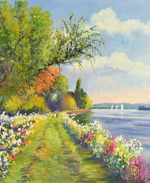 <div><strong><span style="color: #ff6600">VENDU</span></strong></div>Printemps à Saint-Martin-de-Boscherville