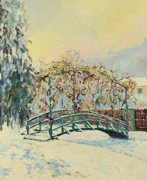 <div><strong><span style="color: #ff6600">VENDU</span></strong></div>Giverny sous la neige