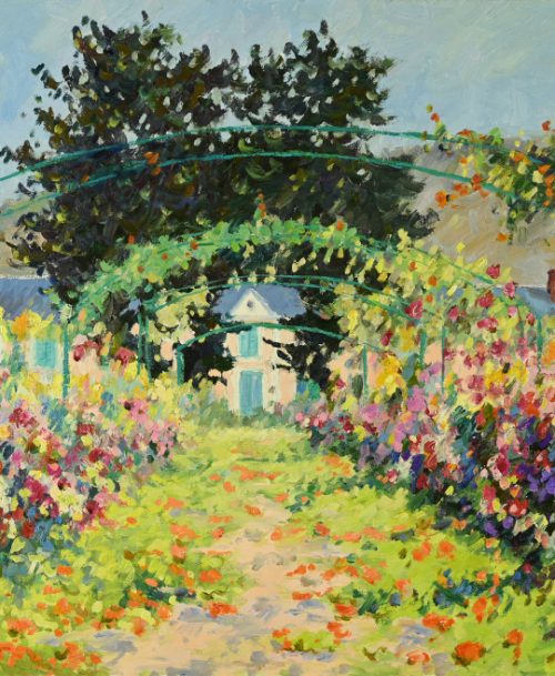 <div><strong><span style="color: #ff6600">VENDU</span></strong></div>L'allée aux capucines à Giverny