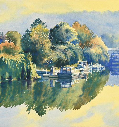 La Seine à Bougival, le soir