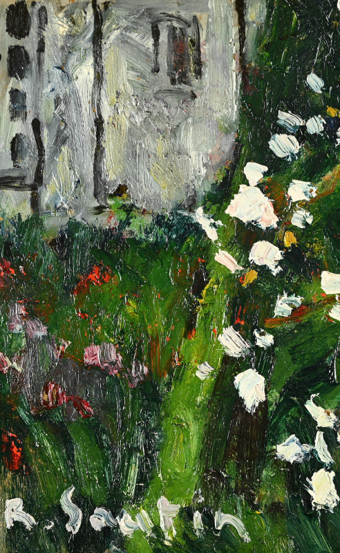 Le coin du jardin, pommier en fleurs – Image 5