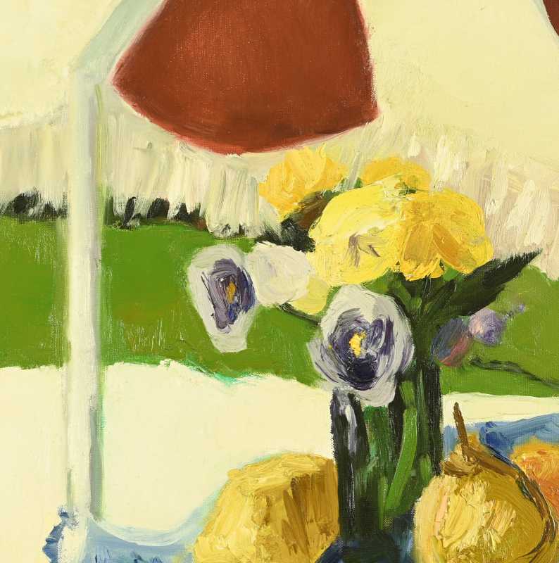Fruits sur table sous parasol – Image 2