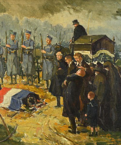 L'inhumation d'un soldat français, 1918