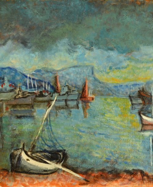 Ciel d'orage sur le port