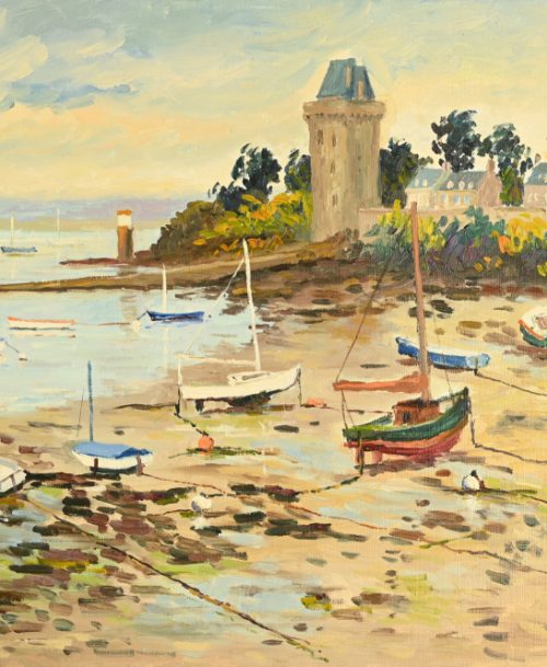 Marée basse à Saint Servan