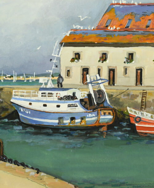Bateau de pêche à quai