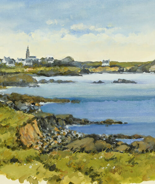 Village breton en bord de mer