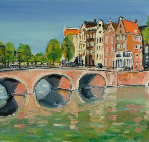 Le pont de briques à Amsterdam
